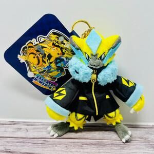 Pokemon Zeraora Band Fest Mascot Plush Keychain 6.5 in New Japan US Seller
